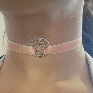 Lace velvet chokers/ pentagram optional